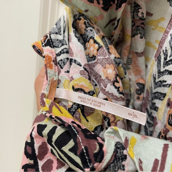 Free People Summer in Tulum Linen Blend Tunic - Picture 5 of 6